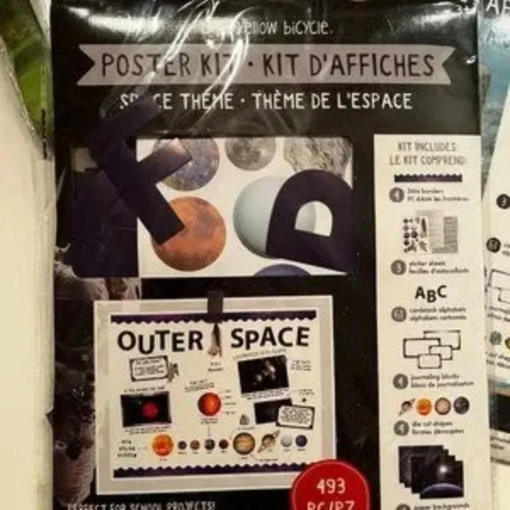 Poster Kits (5 Kits:  1 Space,  1 Sea Life,‎ and 3 Nature Themed  (new)